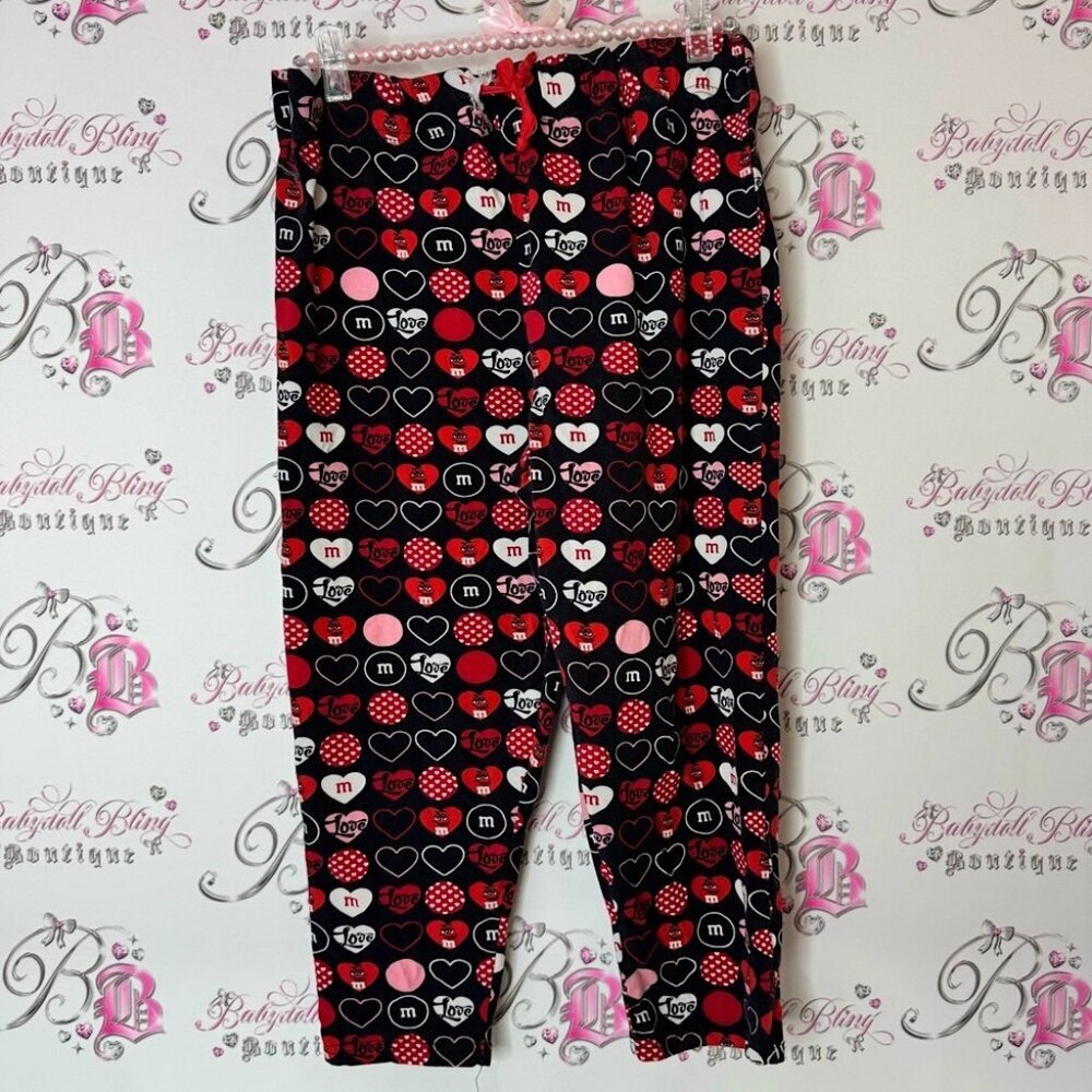 M&M'S World Heart and Dot Pajama Pants candy chocolates lover
